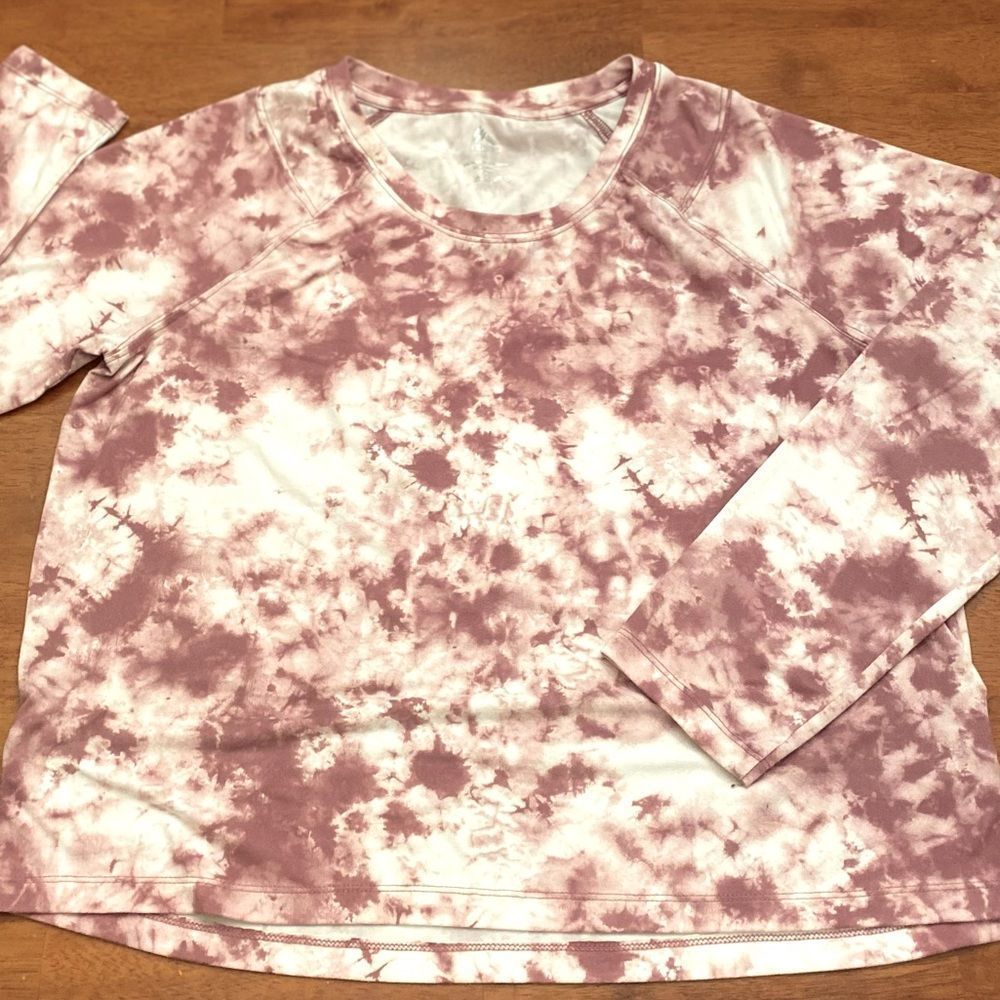 RBX TIE-DYE L/S TEE - SIZE LARGE - ROSE